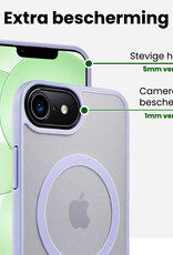 BASEY. BASEY. iPhone 17e Magsafe Hoesje Lila Met 2x Screenprotector