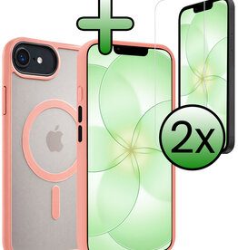 BASEY. BASEY. iPhone 17e Magsafe Hoesje Perzik Met 2x Screenprotector