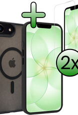 BASEY. BASEY. iPhone 17e Magsafe Hoesje Zwart Met 2x Screenprotector