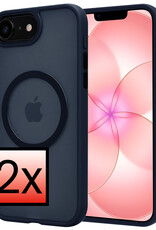 NoXx NoXx iPhone 17e Magsafe Hoesje - Donkerblauw - 2 PACK