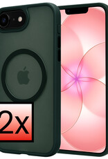 NoXx NoXx iPhone 17e Magsafe Hoesje - Donkergroen - 2 PACK