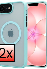 NoXx NoXx iPhone 17e Magsafe Hoesje - Lichtblauw - 2 PACK