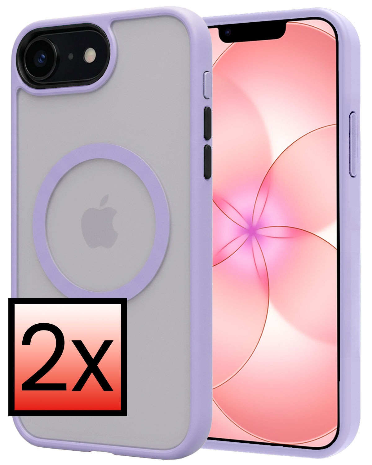 NoXx NoXx iPhone 17e Magsafe Hoesje - Lila - 2 PACK