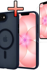 NoXx NoXx iPhone 17e Magsafe Hoesje Donkerblauw Met Screenprotector