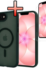 NoXx NoXx iPhone 17e Magsafe Hoesje Donkergroen Met Screenprotector