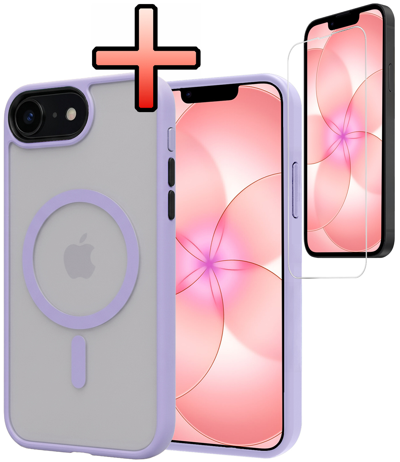 NoXx NoXx iPhone 17e Magsafe Hoesje Lila Met Screenprotector