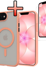 NoXx NoXx iPhone 17e Magsafe Hoesje Perzik Met Screenprotector