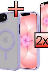 NoXx NoXx iPhone 17e Magsafe Hoesje Lila Met 2x Screenprotector
