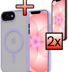 NoXx NoXx iPhone 17e Magsafe Hoesje Lila Met 2x Screenprotector