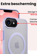 NoXx NoXx iPhone 17e Magsafe Hoesje Lila Met 2x Screenprotector