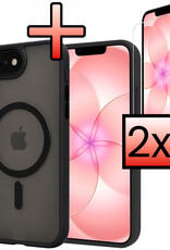 NoXx NoXx iPhone 17e Magsafe Hoesje Zwart Met 2x Screenprotector