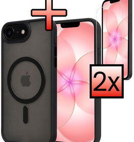 NoXx NoXx iPhone 17e Magsafe Hoesje Zwart Met 2x Screenprotector