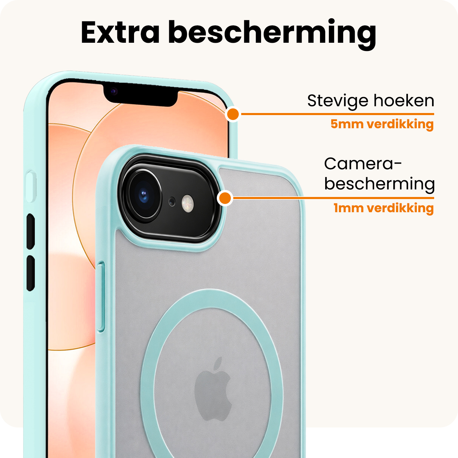 Nomfy Nomfy iPhone 17e Magsafe Hoesje - Lichtblauw