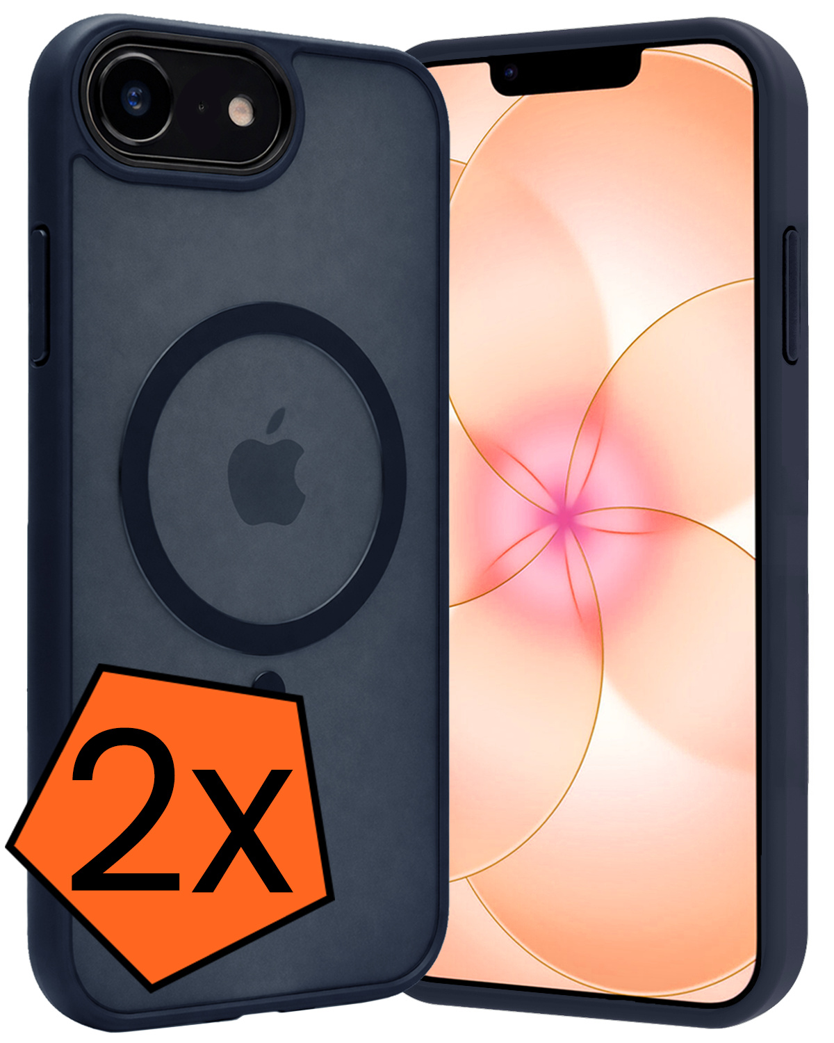 Nomfy Nomfy iPhone 17e Magsafe Hoesje - Donkerblauw - 2 PACK
