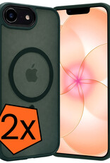 Nomfy Nomfy iPhone 17e Magsafe Hoesje - Donkergroen - 2 PACK