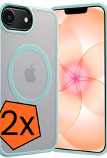 Nomfy Nomfy iPhone 17e Magsafe Hoesje - Lichtblauw - 2 PACK