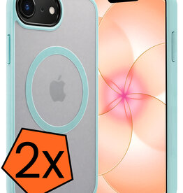 Nomfy Nomfy iPhone 17e Magsafe Hoesje - Lichtblauw - 2 PACK