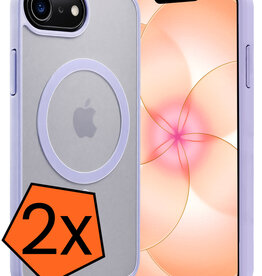 Nomfy Nomfy iPhone 17e Magsafe Hoesje - Lila - 2 PACK