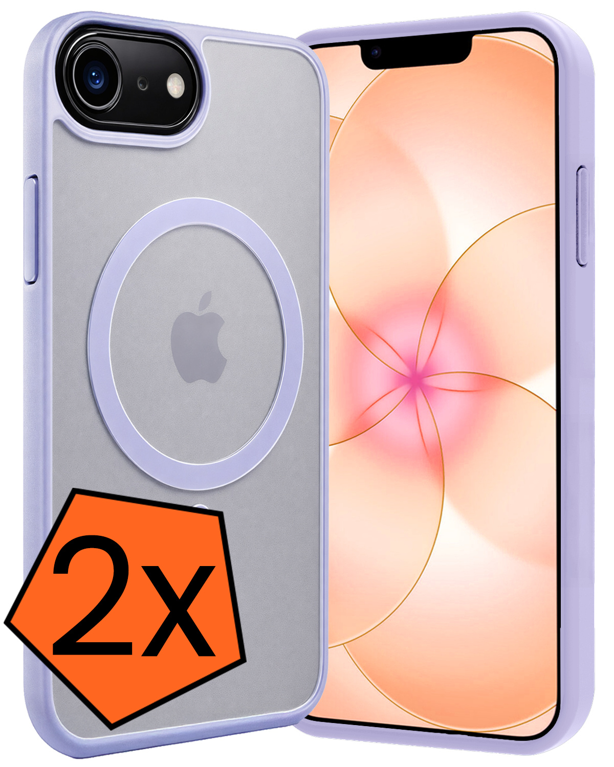 Nomfy Nomfy iPhone 17e Magsafe Hoesje - Lila - 2 PACK