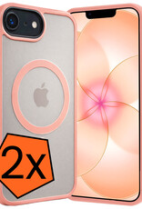 Nomfy Nomfy iPhone 17e Magsafe Hoesje - Perzik - 2 PACK