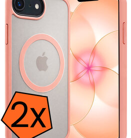 Nomfy Nomfy iPhone 17e Magsafe Hoesje - Perzik - 2 PACK