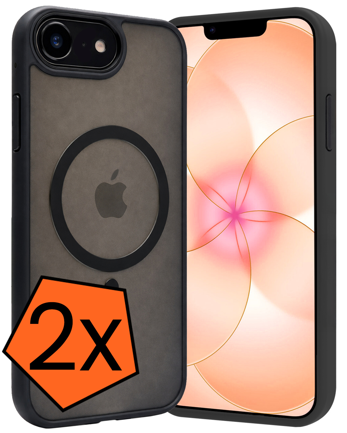 Nomfy Nomfy iPhone 17e Magsafe Hoesje - Zwart - 2 PACK