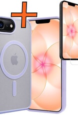 Nomfy Nomfy iPhone 17e Magsafe Hoesje Lila Met Screenprotector