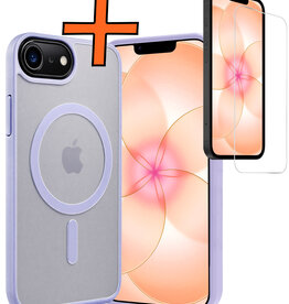 Nomfy Nomfy iPhone 17e Magsafe Hoesje Lila Met Screenprotector