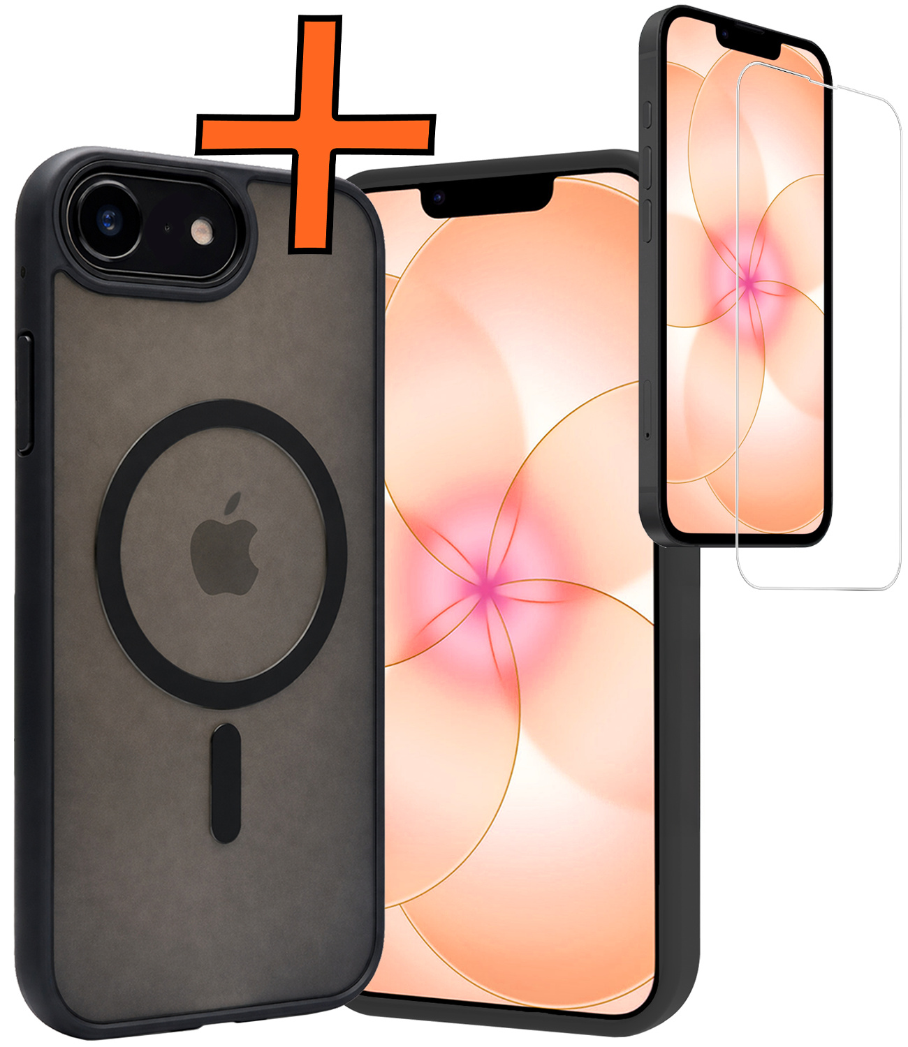 Nomfy Nomfy iPhone 17e Magsafe Hoesje Zwart Met Screenprotector