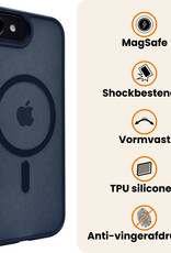 Nomfy Nomfy iPhone 17e Magsafe Hoesje Donkerblauw Met 2x Screenprotector