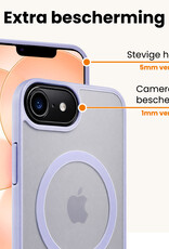 Nomfy Nomfy iPhone 17e Magsafe Hoesje Lila Met 2x Screenprotector