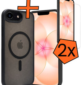 Nomfy Nomfy iPhone 17e Magsafe Hoesje Zwart Met 2x Screenprotector