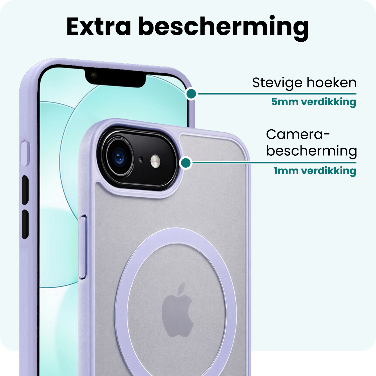 Forterra Forterra iPhone 17e Magsafe Hoesje - Lila