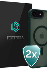 Forterra Forterra iPhone 17e Magsafe Hoesje - Donkergroen - 2 PACK