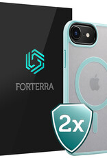 Forterra Forterra iPhone 17e Magsafe Hoesje - Lichtblauw - 2 PACK