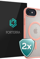 Forterra Forterra iPhone 17e Magsafe Hoesje - Perzik - 2 PACK