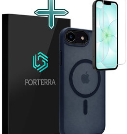 Forterra Forterra iPhone 17e Magsafe Hoesje Donkerblauw Met Screenprotector