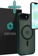 Forterra Forterra iPhone 17e Magsafe Hoesje Donkergroen Met Screenprotector