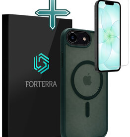 Forterra Forterra iPhone 17e Magsafe Hoesje Donkergroen Met Screenprotector