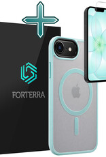 Forterra Forterra iPhone 17e Magsafe Hoesje Lichtblauw Met Screenprotector