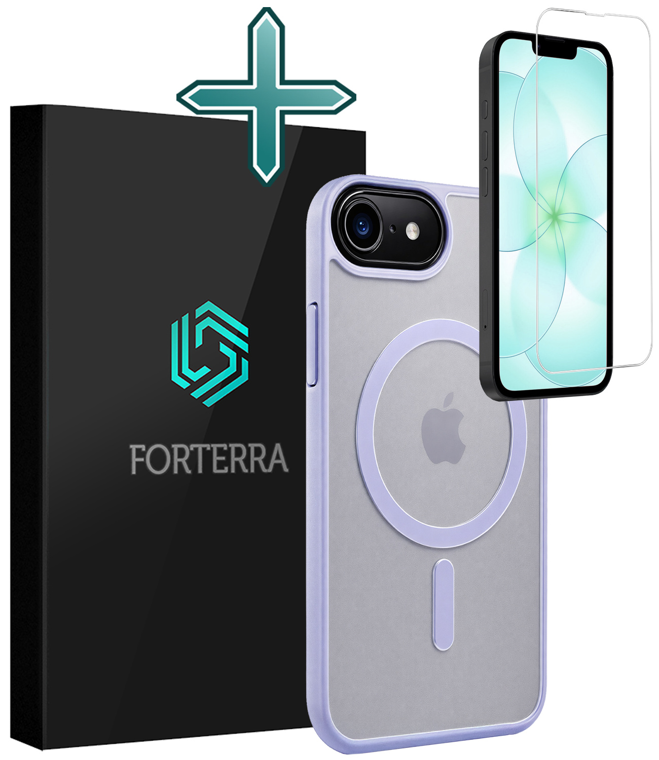 Forterra Forterra iPhone 17e Magsafe Hoesje Lila Met Screenprotector