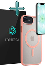 Forterra Forterra iPhone 17e Magsafe Hoesje Perzik Met Screenprotector
