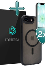 Forterra Forterra iPhone 17e Magsafe Hoesje Zwart Met 2x Screenprotector