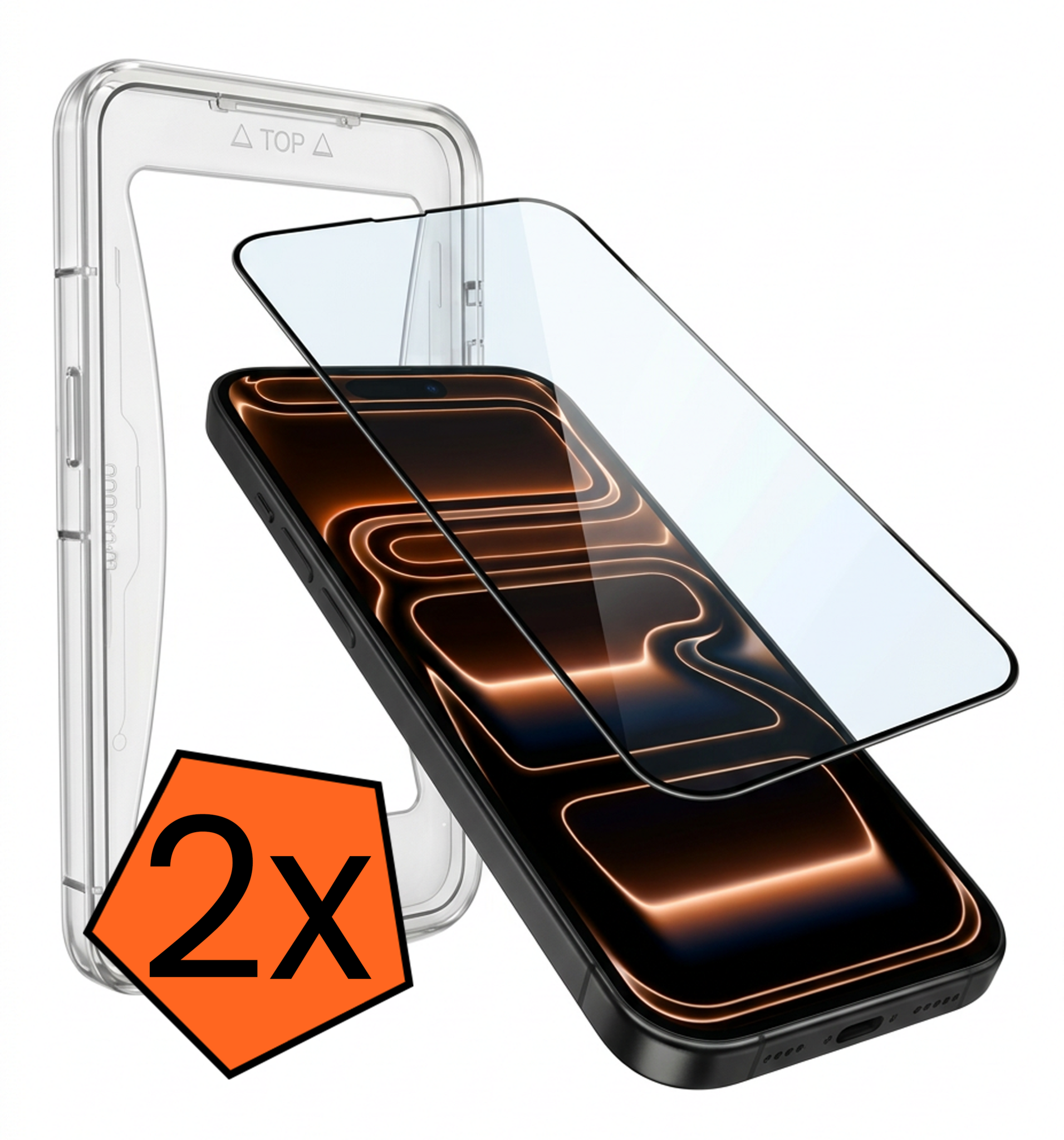 Nomfy Nomfy iPhone 17 Pro Hybrid Screenprotector - 2 PACK