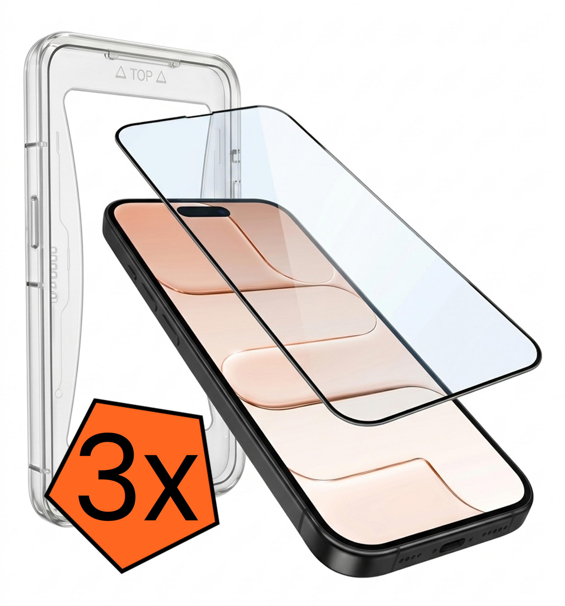 Nomfy Nomfy iPhone Air Hybrid Screenprotector - 3 PACK