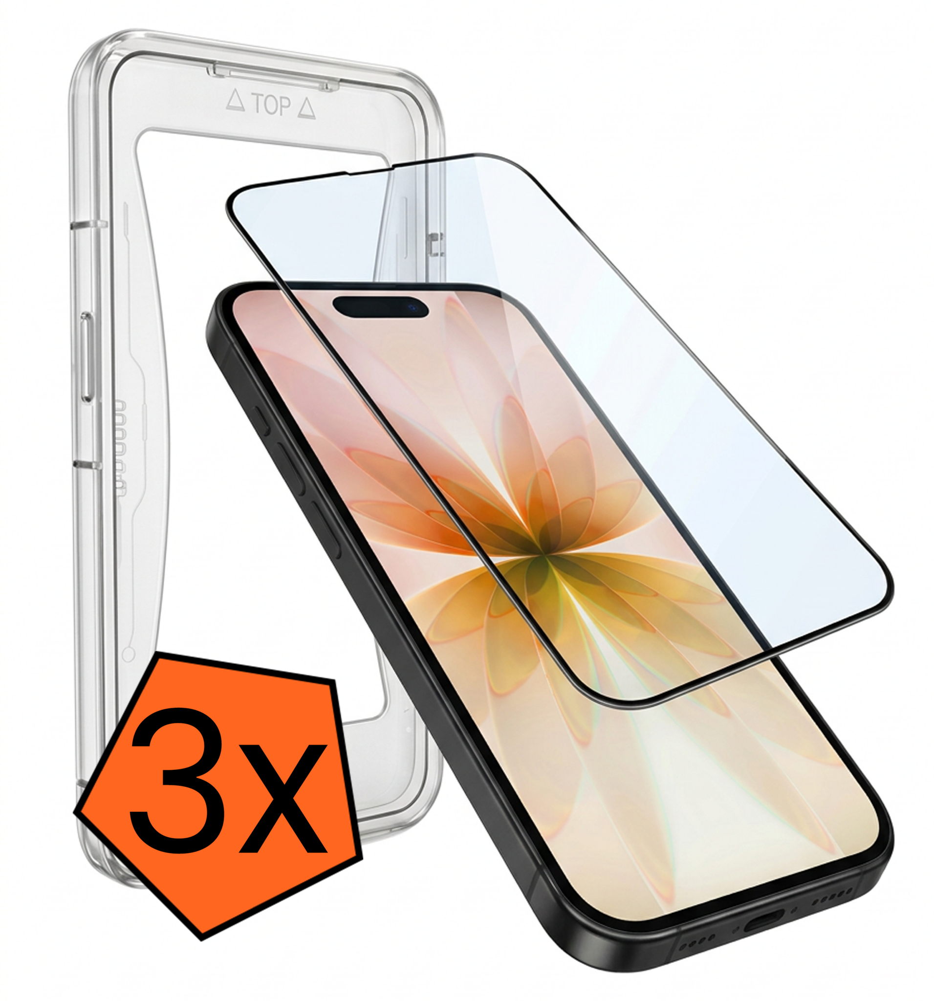 Nomfy Nomfy iPhone 17 Hybrid Screenprotector - 3 PACK