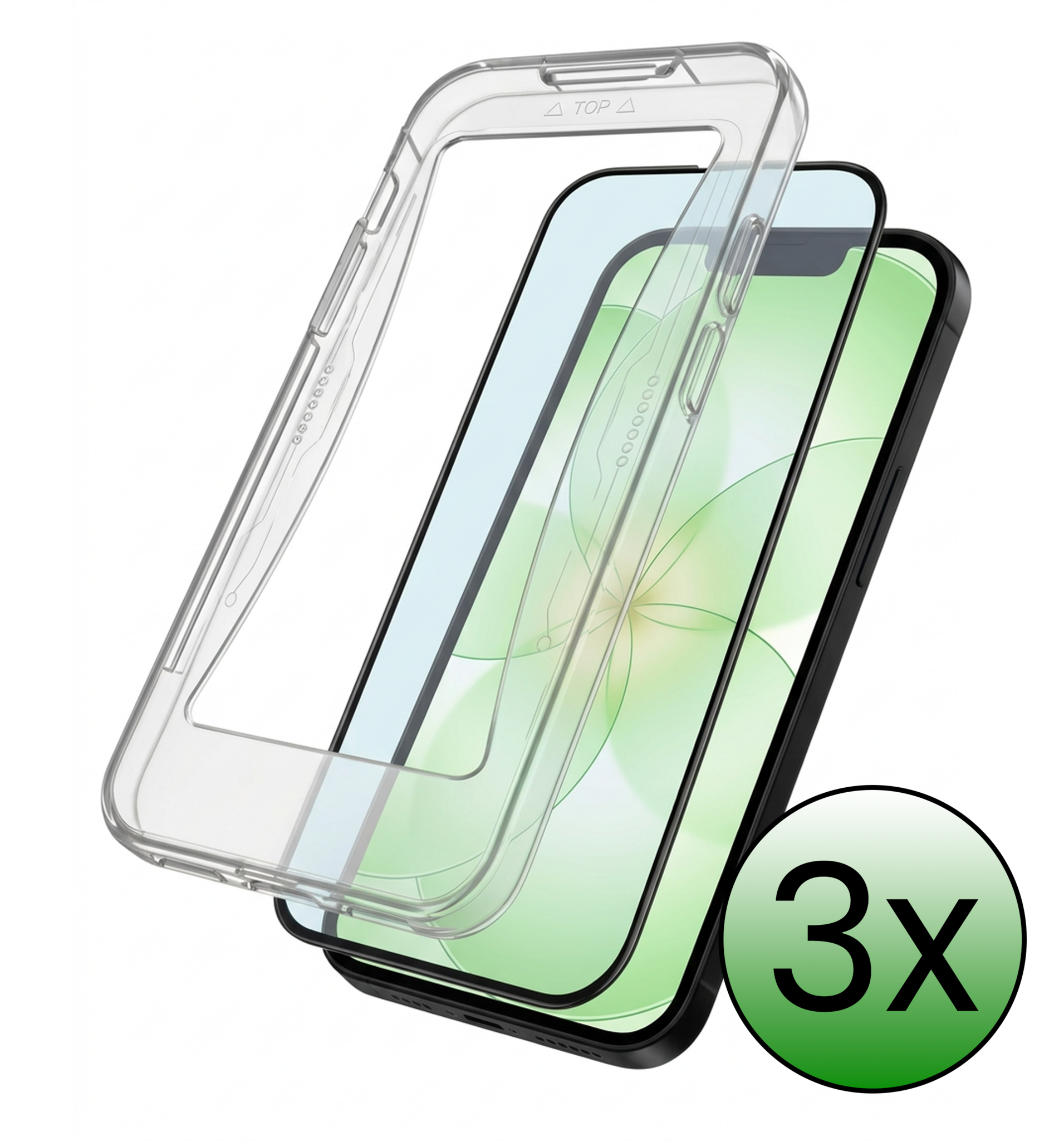 BASEY. BASEY. iPhone 17e Hybrid Screenprotector - 3 PACK
