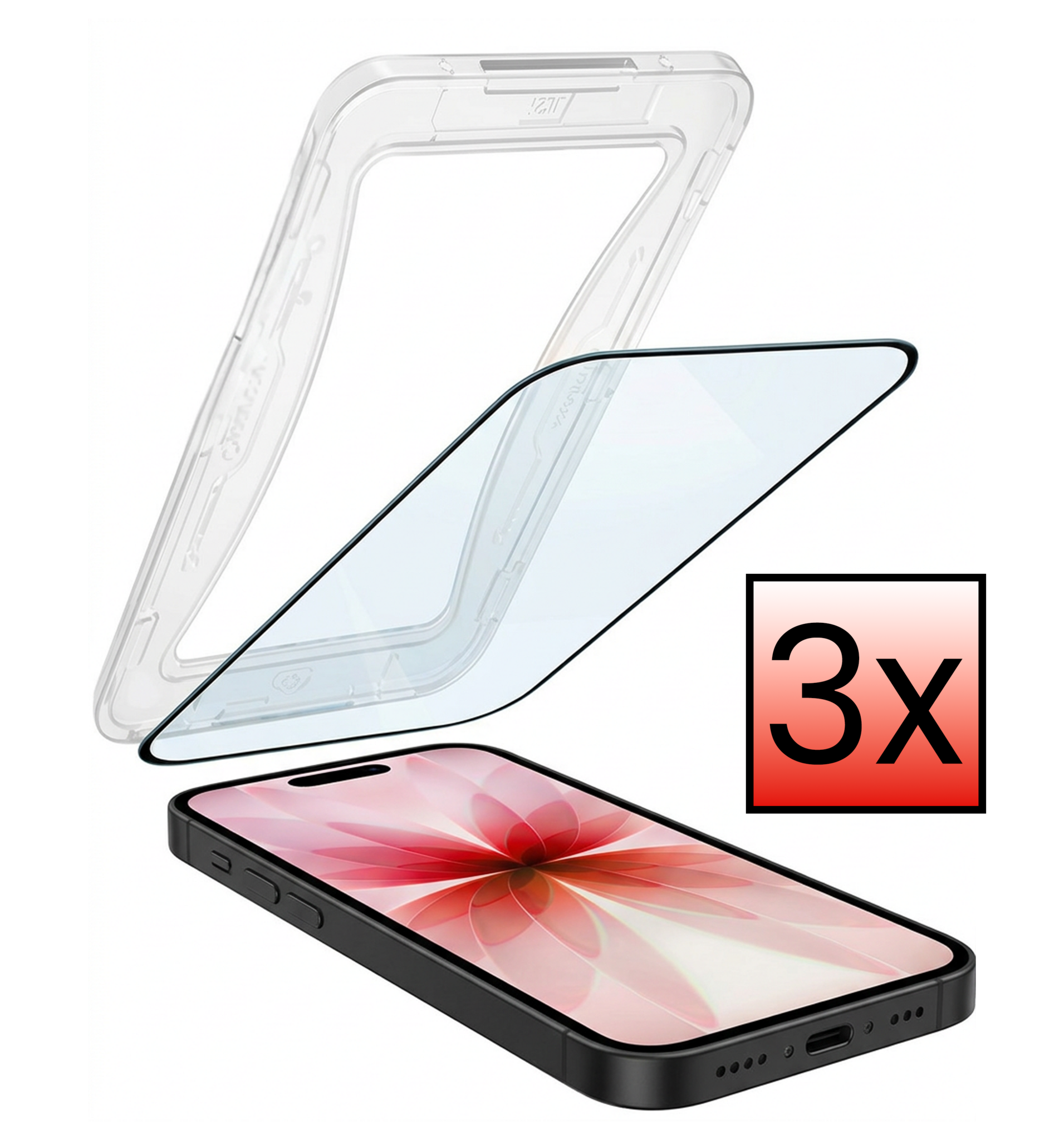 NoXx NoXx iPhone 17 Hybrid Screenprotector - 3 PACK