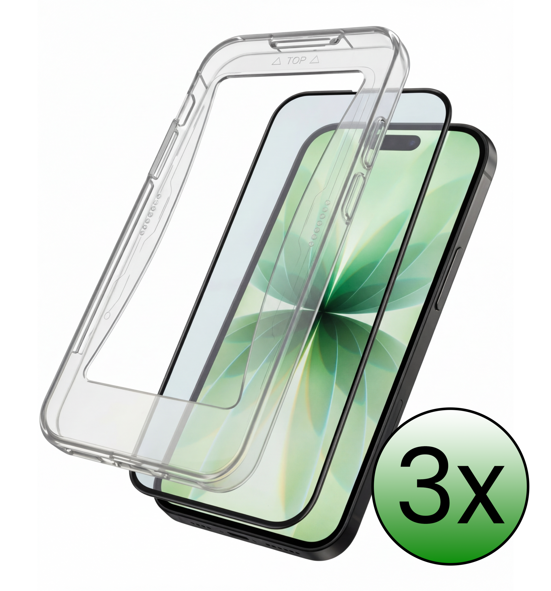 BASEY. BASEY. iPhone 17 Hybrid Screenprotector - 3 PACK