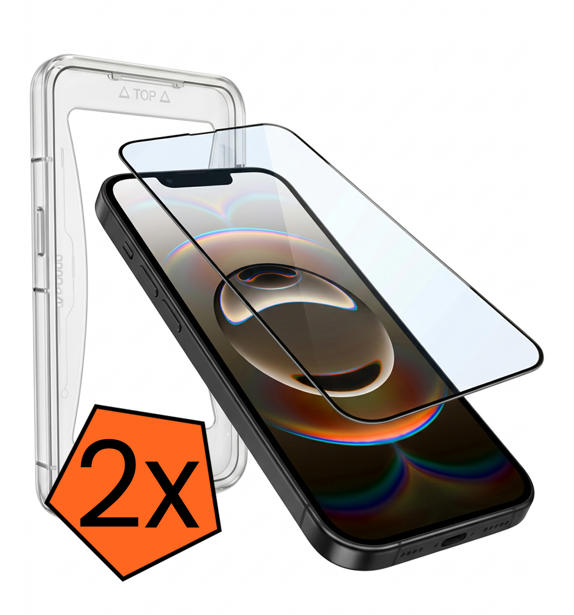 Nomfy Nomfy iPhone 16E Hybrid Screenprotector - 2 PACK